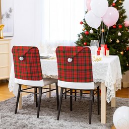 ScotsTee Shop Scottish Monroe Modern Tartan Santa Hat Christmas Chair Covers Decoration Table Dinner