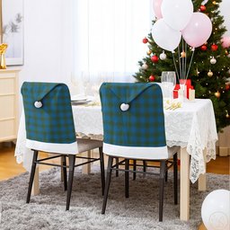 ScotsTee Shop Scottish Oliver Hunting Tartan Santa Hat Christmas Chair Covers Decoration Table Dinner