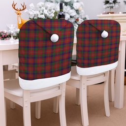 ScotsTee Shop Scottish Robertson White line Tartan Santa Hat Christmas Chair Covers Decoration Table Dinner