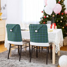 ScotsTee Shop Scottish Melville Modern Tartan Santa Hat Christmas Chair Covers Decoration Table Dinner