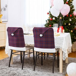 ScotsTee Shop Scottish Ruxton Hunting Tartan Santa Hat Christmas Chair Covers Decoration Table Dinner