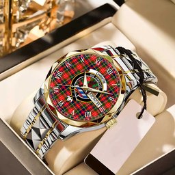 Christie Tartan Watch Alloy Quartz Watch with Leather Box