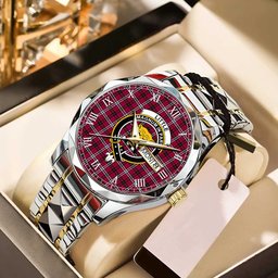 Little Tartan Watch Alloy Quartz Watch with Leather Box