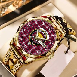 Little Tartan Watch Alloy Quartz Watch with Leather Box