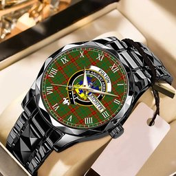 Fulton Tartan Watch Alloy Quartz Watch with Leather Box