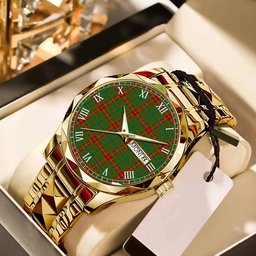 Fulton Tartan Watch Alloy Quartz Watch with Leather Box