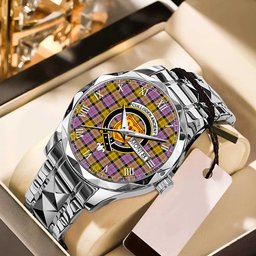 Culloden Ancient Tartan Watch Alloy Quartz Watch with Leather Box