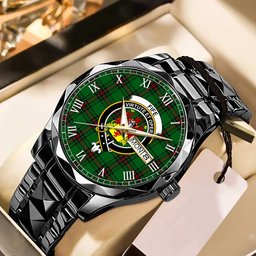 Fife District Tartan Watch Alloy Quartz Watch with Leather Box