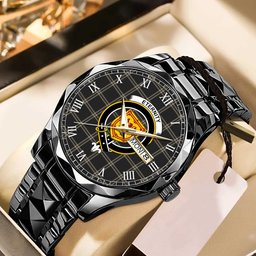 Eternity Tartan Watch Alloy Quartz Watch with Leather Box