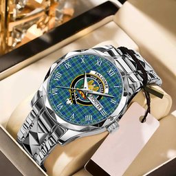 Falconer Tartan Watch Alloy Quartz Watch with Leather Box