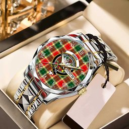 Gibbs Tartan Watch Alloy Quartz Watch with Leather Box