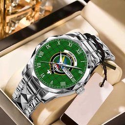 Tribe of Mar Tartan Watch Alloy Quartz Watch with Leather Box