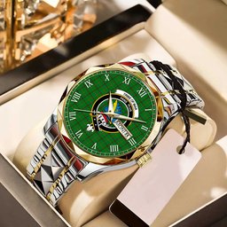 Tribe of Mar Tartan Watch Alloy Quartz Watch with Leather Box