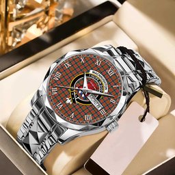MacNaughton Ancient Tartan Watch Alloy Quartz Watch with Leather Box