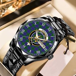 Strachan Tartan Watch Alloy Quartz Watch with Leather Box