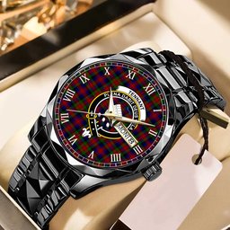 Tennant Tartan Watch Alloy Quartz Watch with Leather Box