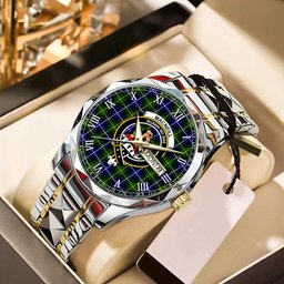 MacNeill of Barra Ancient Tartan Watch Alloy Quartz Watch with Leather Box