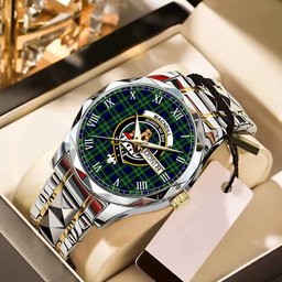 MacNeill of Colonsay Ancient Tartan Watch Alloy Quartz Watch with Leather Box