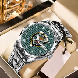 Melville Tartan Watch Alloy Quartz Watch with Leather Box