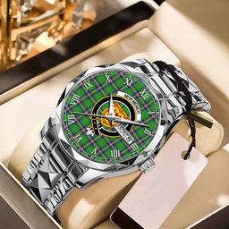 Newman Tartan Watch Alloy Quartz Watch with Leather Box
