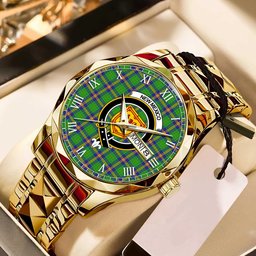 Newman Tartan Watch Alloy Quartz Watch with Leather Box