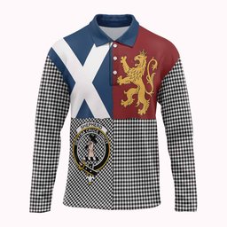 ScotsTee Shop Scottish Shepherd Crest Tartan Polo Shirt Lion Rampant Saltire