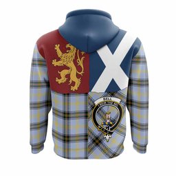 ScotsTee Shop Scottish Bell Crest Tartan Hoodie Lion Rampant Saltire Style