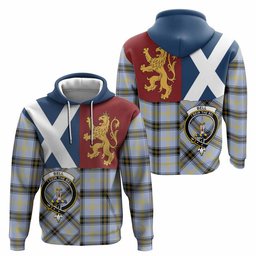 ScotsTee Shop Scottish Bell Crest Tartan Hoodie Lion Rampant Saltire Style