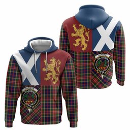 ScotsTee Shop Scottish Christie Crest Tartan Hoodie Lion Rampant Saltire Style