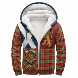 ScotsTee Shop Scottish Chattan Crest Tartan Hoodie Lion Rampant Saltire Style