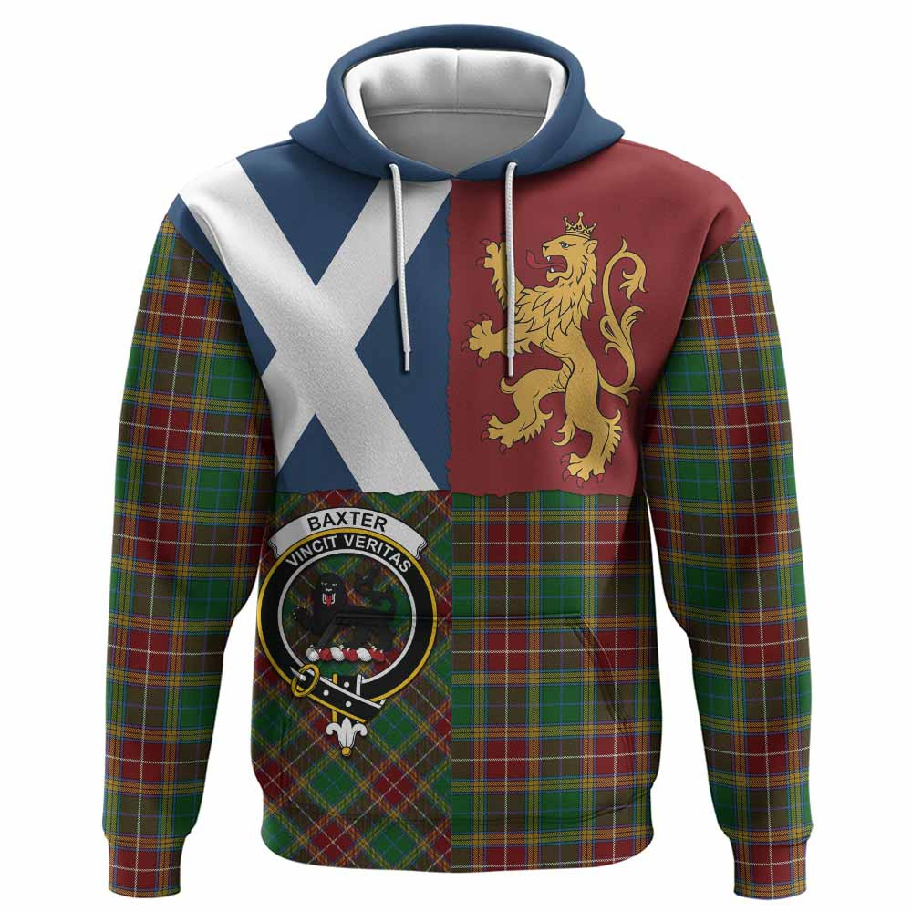ScotsTee Shop Scottish Baxter Crest Tartan Hoodie Lion Rampant Saltire Style