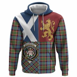 ScotsTee Shop Scottish Aikenhead Crest Tartan Hoodie Lion Rampant Saltire Style