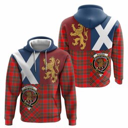 ScotsTee Shop Scottish Binning Crest Tartan Hoodie Lion Rampant Saltire Style