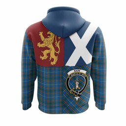 ScotsTee Shop Scottish Bain Crest Tartan Hoodie Lion Rampant Saltire Style