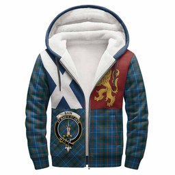 ScotsTee Shop Scottish Bain Crest Tartan Hoodie Lion Rampant Saltire Style