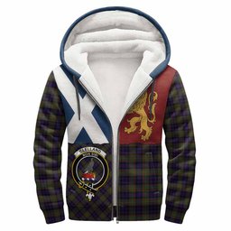 ScotsTee Shop Scottish Clelland Crest Tartan Hoodie Lion Rampant Saltire Style