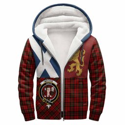 ScotsTee Shop Scottish Brodie Crest Tartan Hoodie Lion Rampant Saltire Style