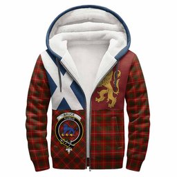 ScotsTee Shop Scottish Bruce Crest Tartan Hoodie Lion Rampant Saltire Style