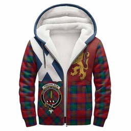 ScotsTee Shop Scottish Auchinleck (Affleck) Crest Tartan Hoodie Lion Rampant Saltire Style