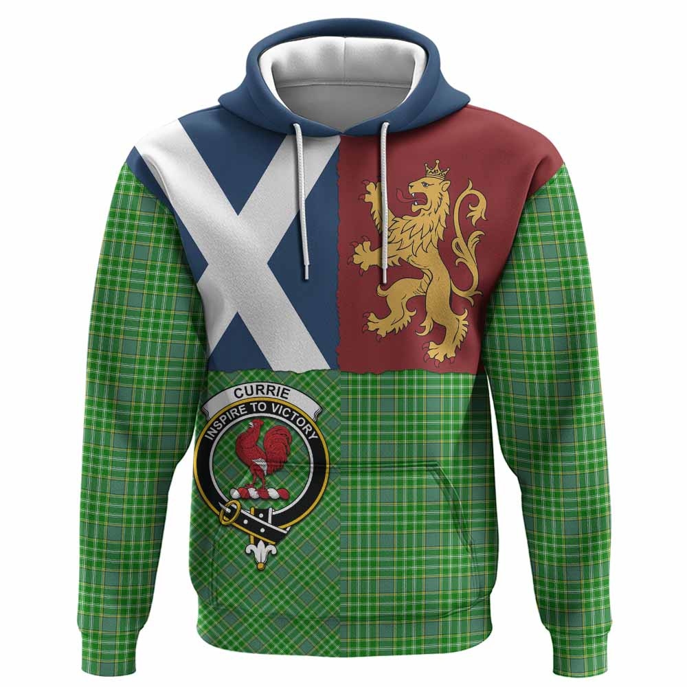 ScotsTee Shop Scottish Currie Crest Tartan Hoodie Lion Rampant Saltire Style