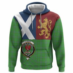 ScotsTee Shop Scottish Currie Crest Tartan Hoodie Lion Rampant Saltire Style