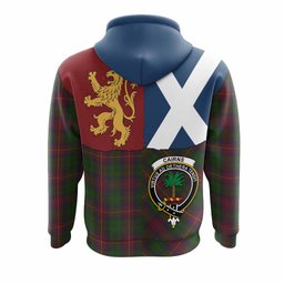 ScotsTee Shop Scottish Cairns Crest Tartan Hoodie Lion Rampant Saltire Style