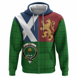 ScotsTee Shop Scottish Don Crest Tartan Hoodie Lion Rampant Saltire Style