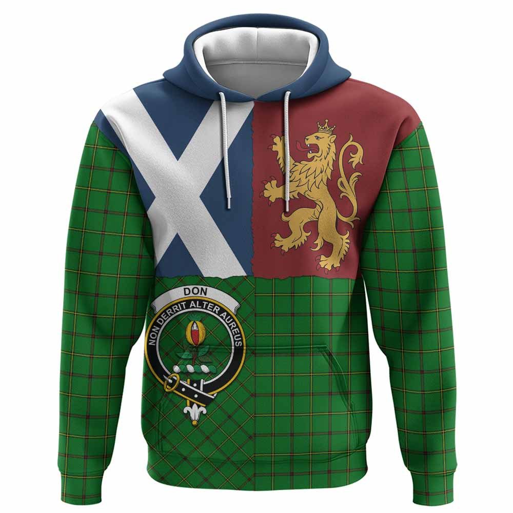 ScotsTee Shop Scottish Don Crest Tartan Hoodie Lion Rampant Saltire Style