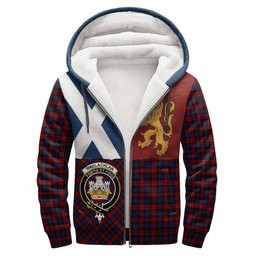 ScotsTee Shop Scottish MacLachlan (McLachlan) Crest Tartan Hoodie Lion Rampant Saltire Style