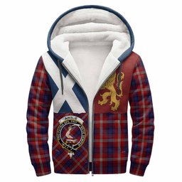 ScotsTee Shop Scottish Ainslie Crest Tartan Hoodie Lion Rampant Saltire Style