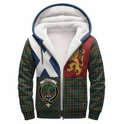 ScotsTee Shop Scottish Bisset Crest Tartan Hoodie Lion Rampant Saltire Style