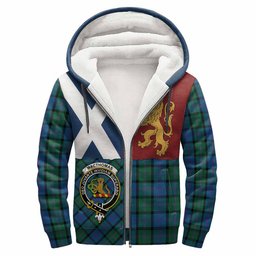 ScotsTee Shop Scottish MacThomas (McThomas) Crest Tartan Hoodie Lion Rampant Saltire Style