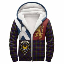 ScotsTee Shop Scottish Durie Crest Tartan Hoodie Lion Rampant Saltire Style