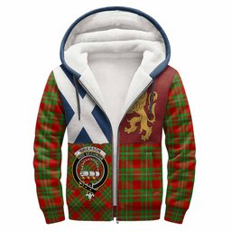 ScotsTee Shop Scottish Grierson Crest Tartan Hoodie Lion Rampant Saltire Style